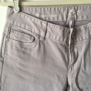 LOFT Modern Capri Gray Denim